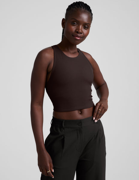 Refocus Ribbed Cropped Tank | Beyond Yoga