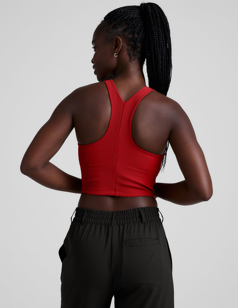 Refocus Ribbed Cropped Tank