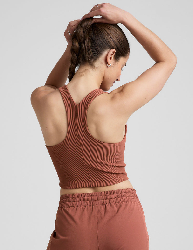 Refocus Ribbed Cropped Tank