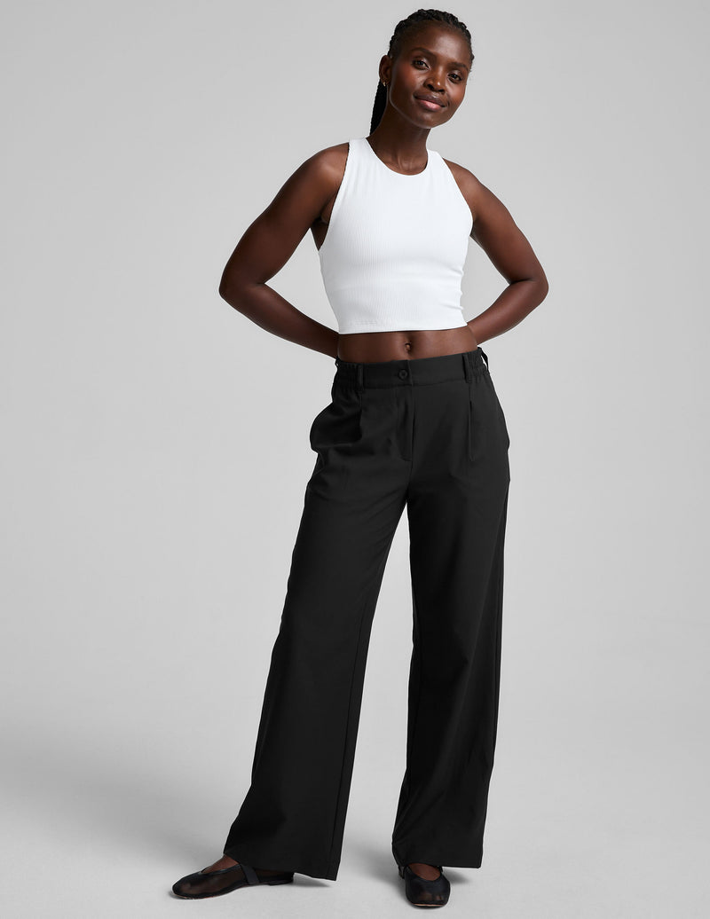 Refocus Ribbed Cropped Tank