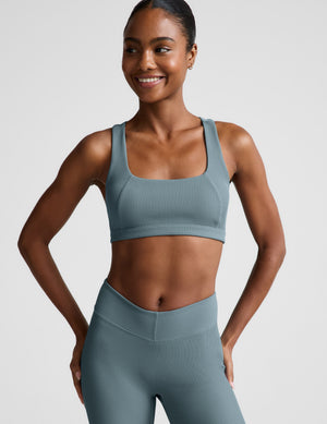 Impulse Ribbed Scoop Neck Bra