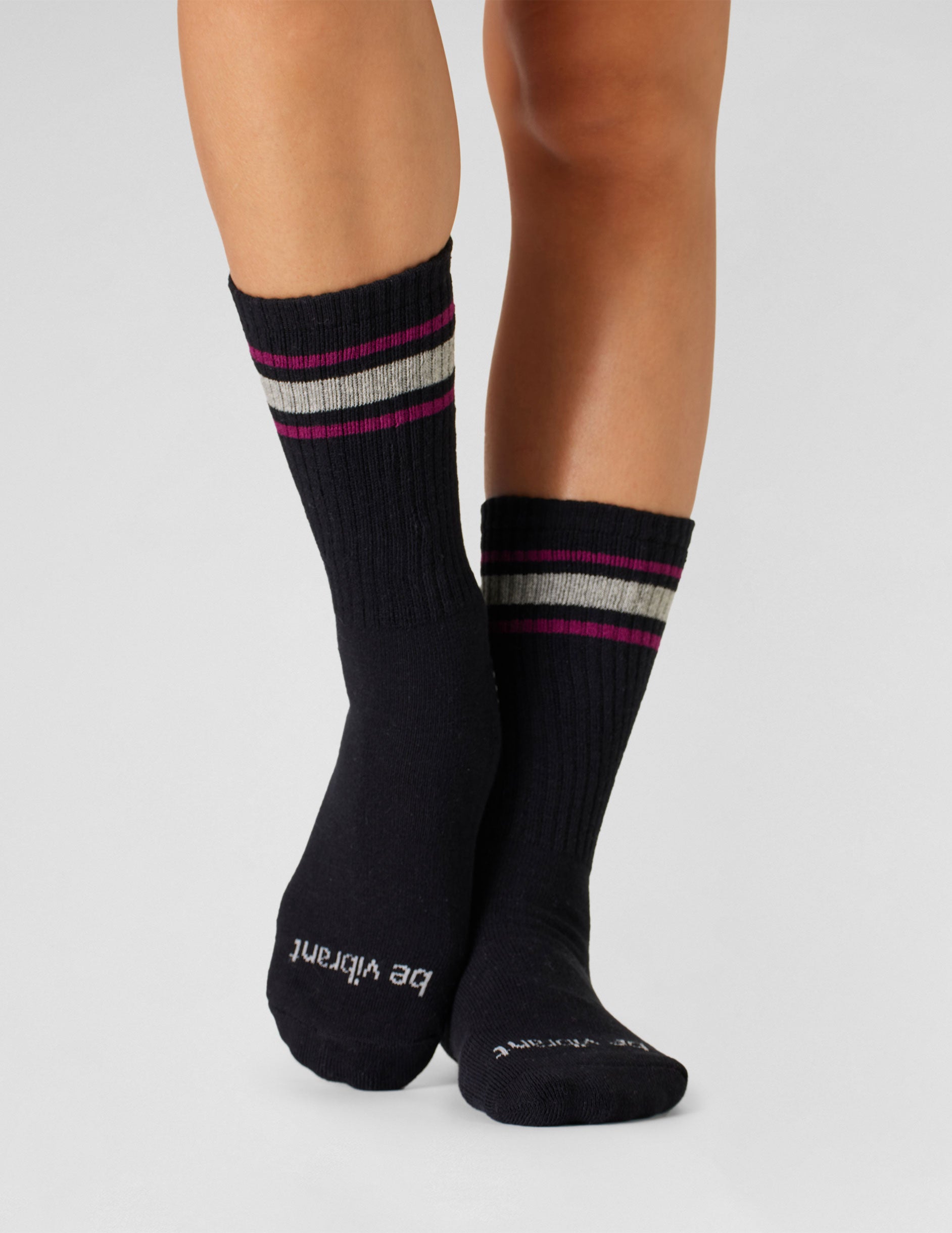 Sticky Be Vibrant Crew Grip Socks