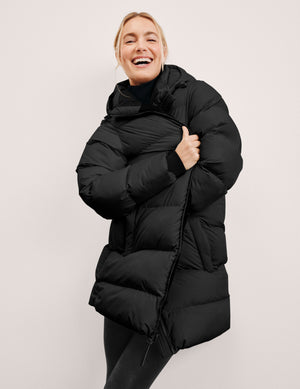 Warm Up Hooded Long Puffer Jacket