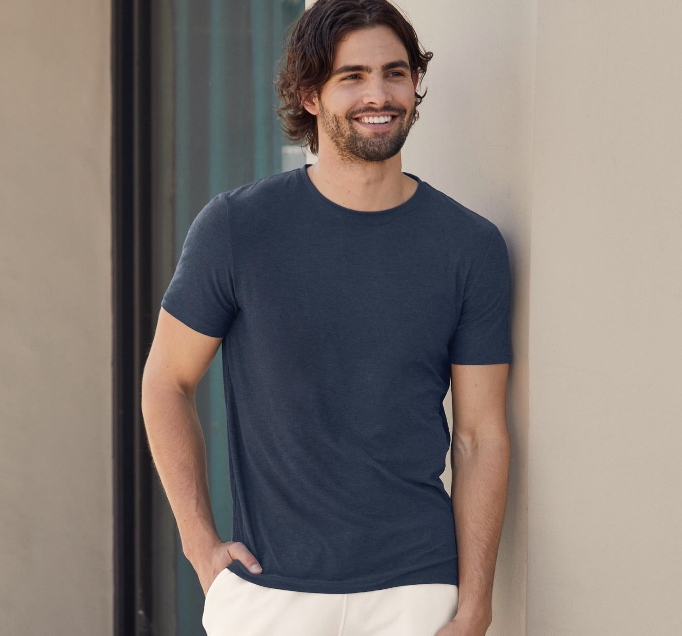 Buy Gaiam Men's Everyday Basic V Neck T Shirt - Short Sleeve Yoga & Workout  Top - Sleet Heather Everyday, Large at
