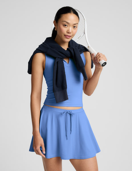 Sport Active Mini Tennis Skirt - Wild Flower Blue | Beyond Yoga