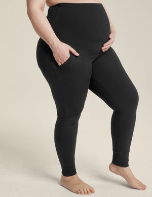 Cozy Fleece Grow Together Fold Over Maternity Sweatpants Beyond Yoga