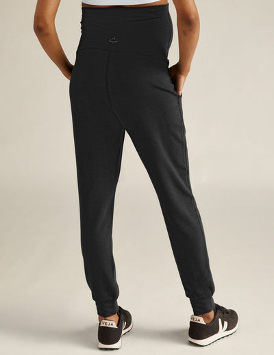 Black Maternity Sweatpant with Pockets