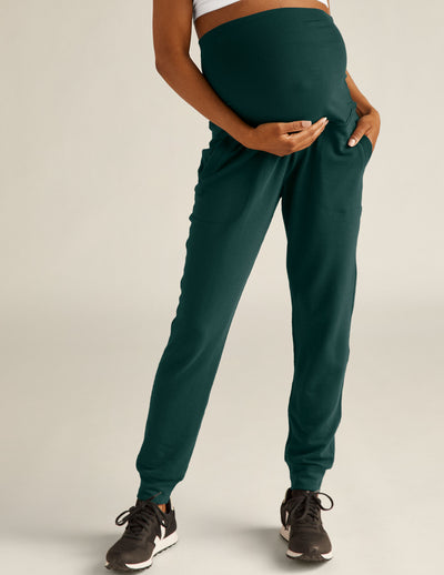 green maternity pocket sweatpants. 