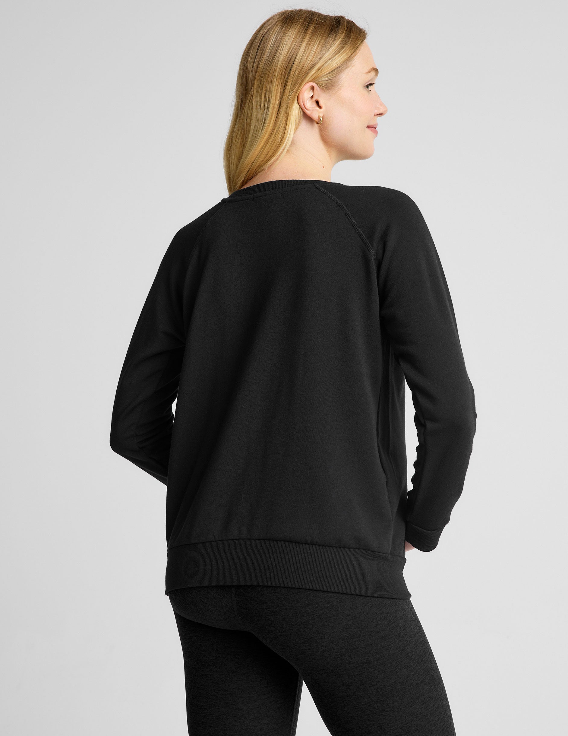 black maternity pullover