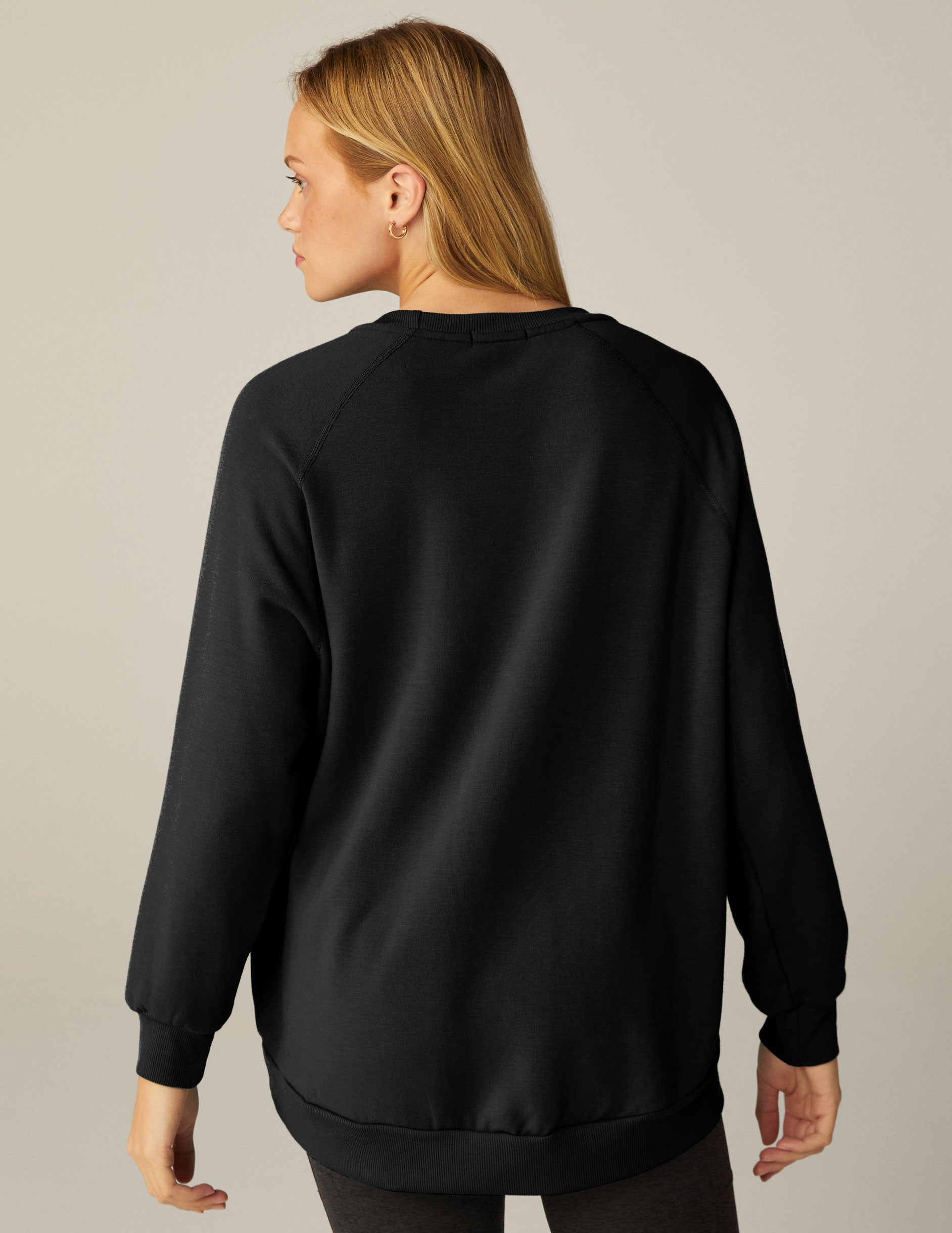 black oversized pullover
