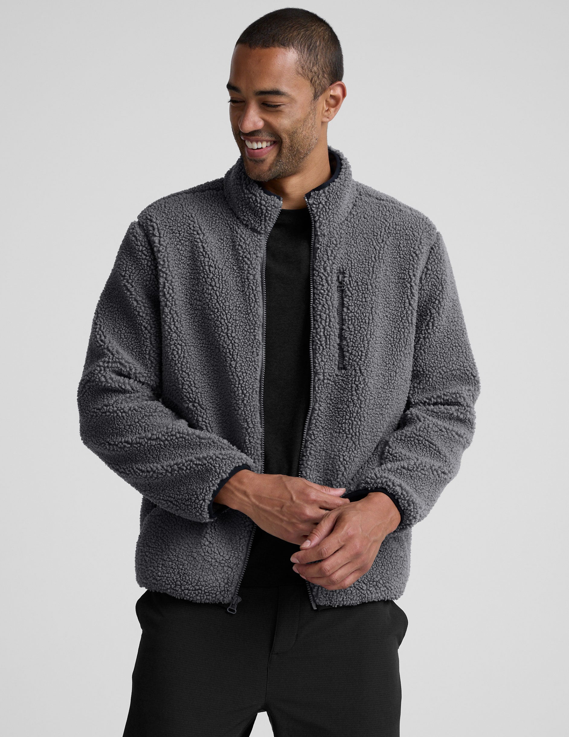 Boucle Fleece Men's Zip Jacket | Beyond Yoga