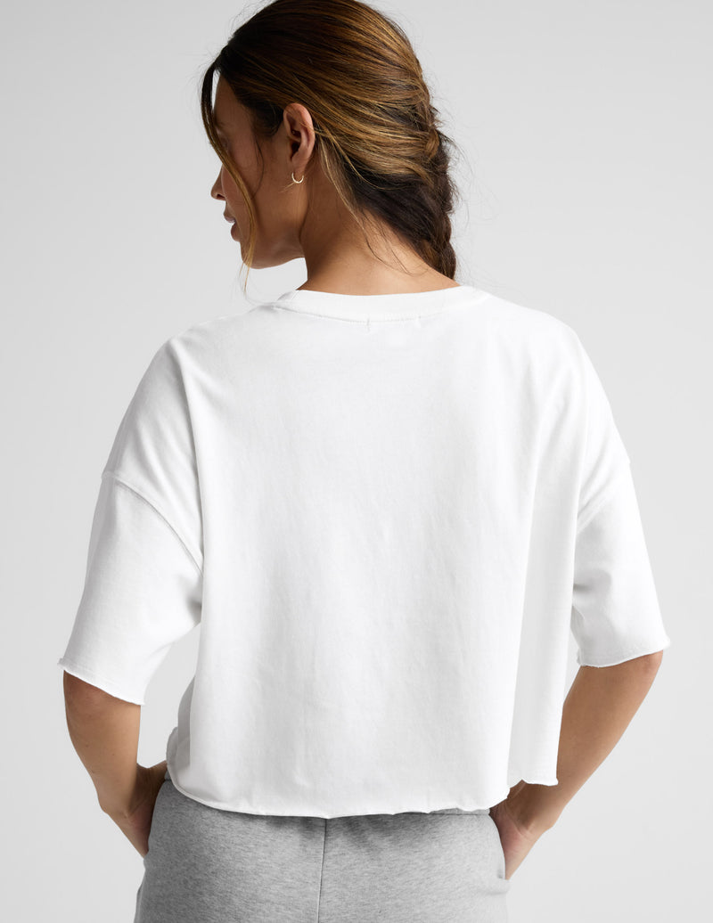 SoftKnit Better Than Ever Cropped Cotton Tee