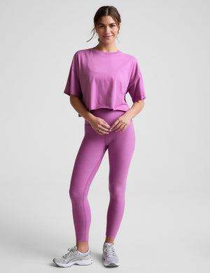 SoftKnit Better Than Ever Cropped Cotton Tee