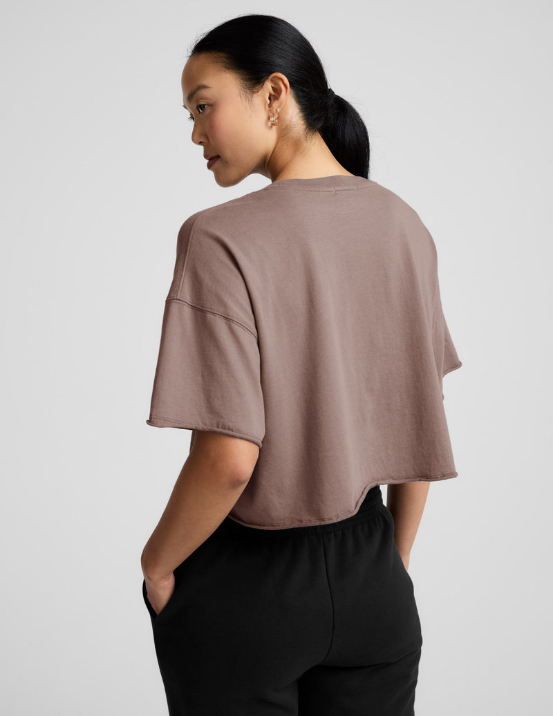 SoftKnit Better Than Ever Cropped Cotton Tee