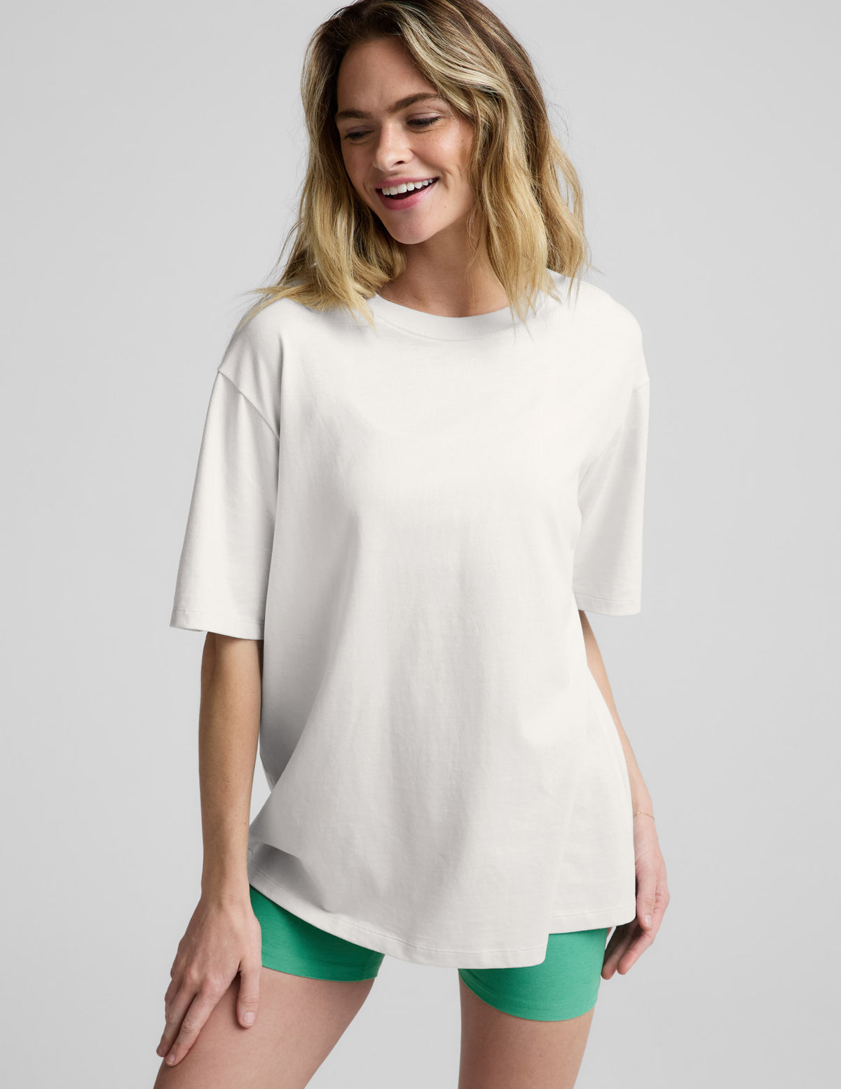 SoftKnit Better Than Ever Oversized Cotton Tee | Beyond Yoga