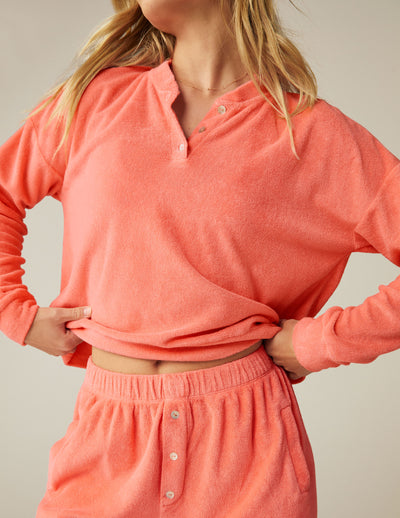 pink long sleeve top