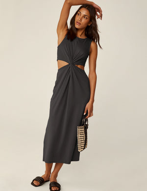 Beyond Yoga Around The World Front Twist Dress | Black / M Beyond Yoga Around The World Front Twist Dress | Black / M