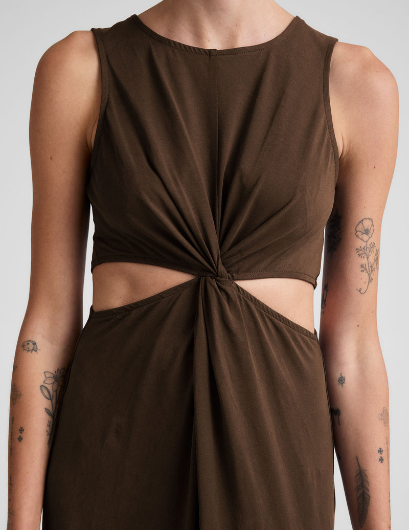 Around The World Front Twist Dress