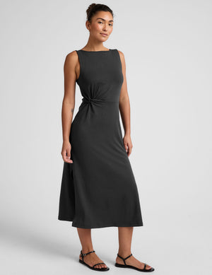 Rotation Side Twist Midi Dress