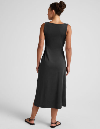 Rotation Side Twist Midi Dress