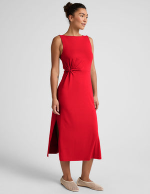 Rotation Side Twist Midi Dress | Beyond Yoga Rotation Side Twist Midi Dress | Beyond Yoga