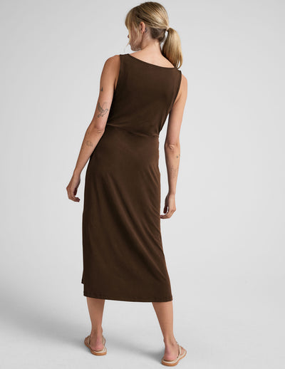 Rotation Side Twist Midi Dress
