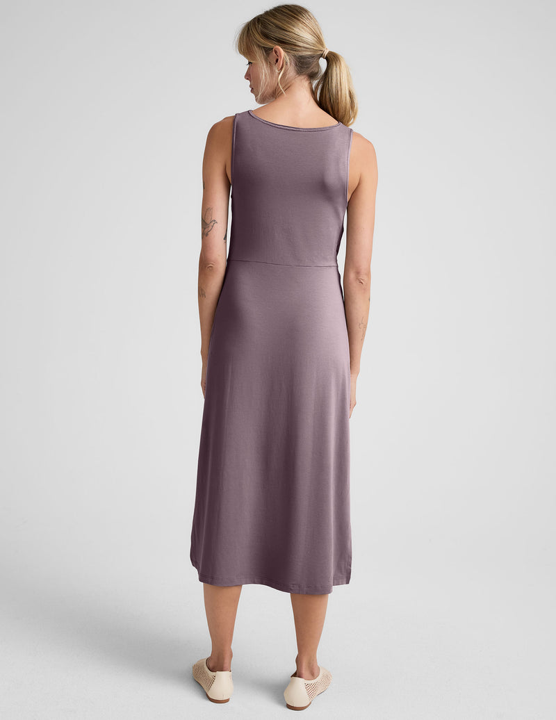 Rotation Side Twist Midi Dress