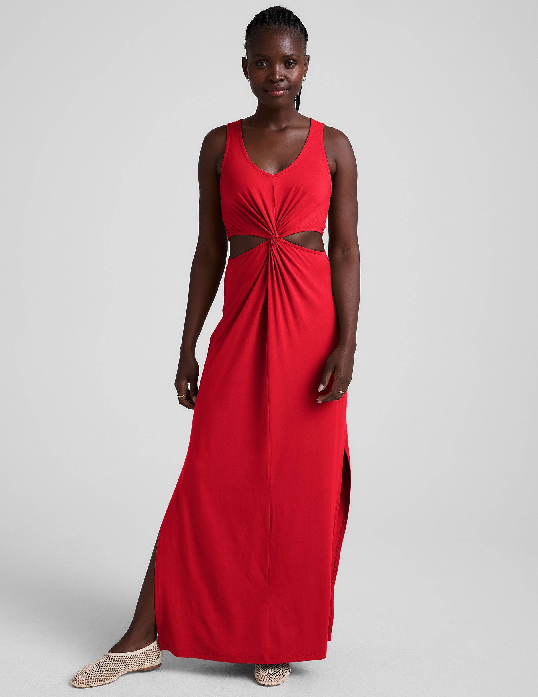 Maxi Around The World Front Twist Dress