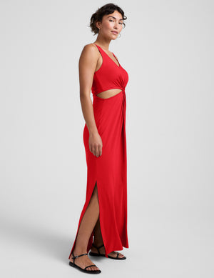 Maxi Around The World Front Twist Dress