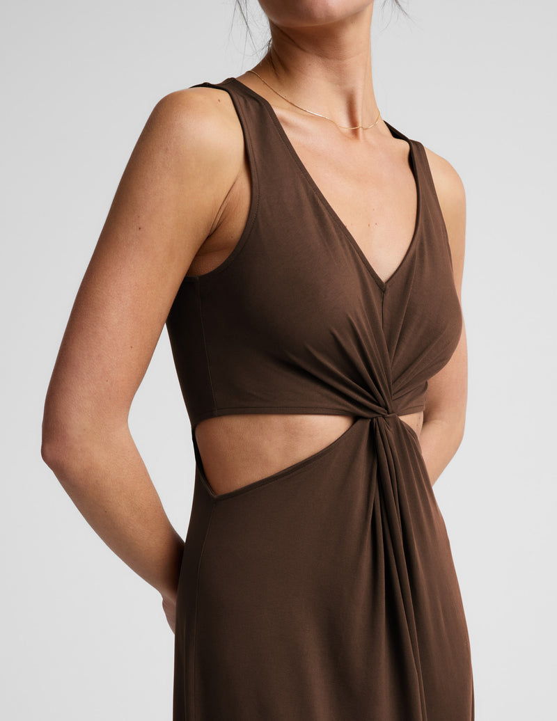 Maxi Around The World Front Twist Dress