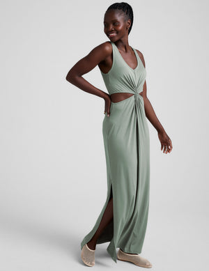 Around The World Front Twist Maxi Dress | Beyond Yoga Around The World Front Twist Maxi Dress | Beyond Yoga