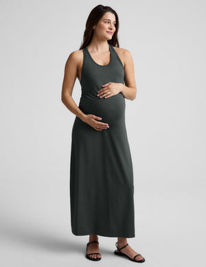 Beyond Yoga A Cut Above Racerback Maxi Dress | Slate Green / XXS Beyond Yoga A Cut Above Racerback Maxi Dress | Slate Green / XXS