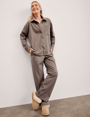 Breathe Easy Corduroy Button Front Shirt