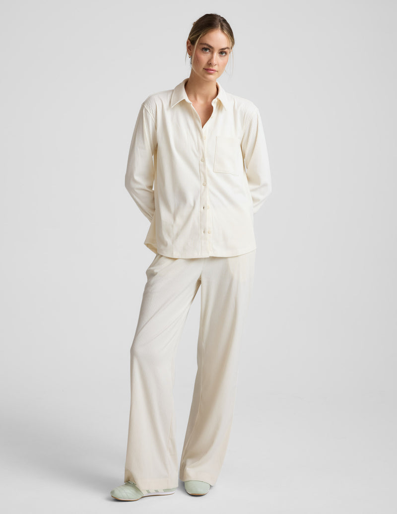 Breathe Easy Comfort Cord Button Up