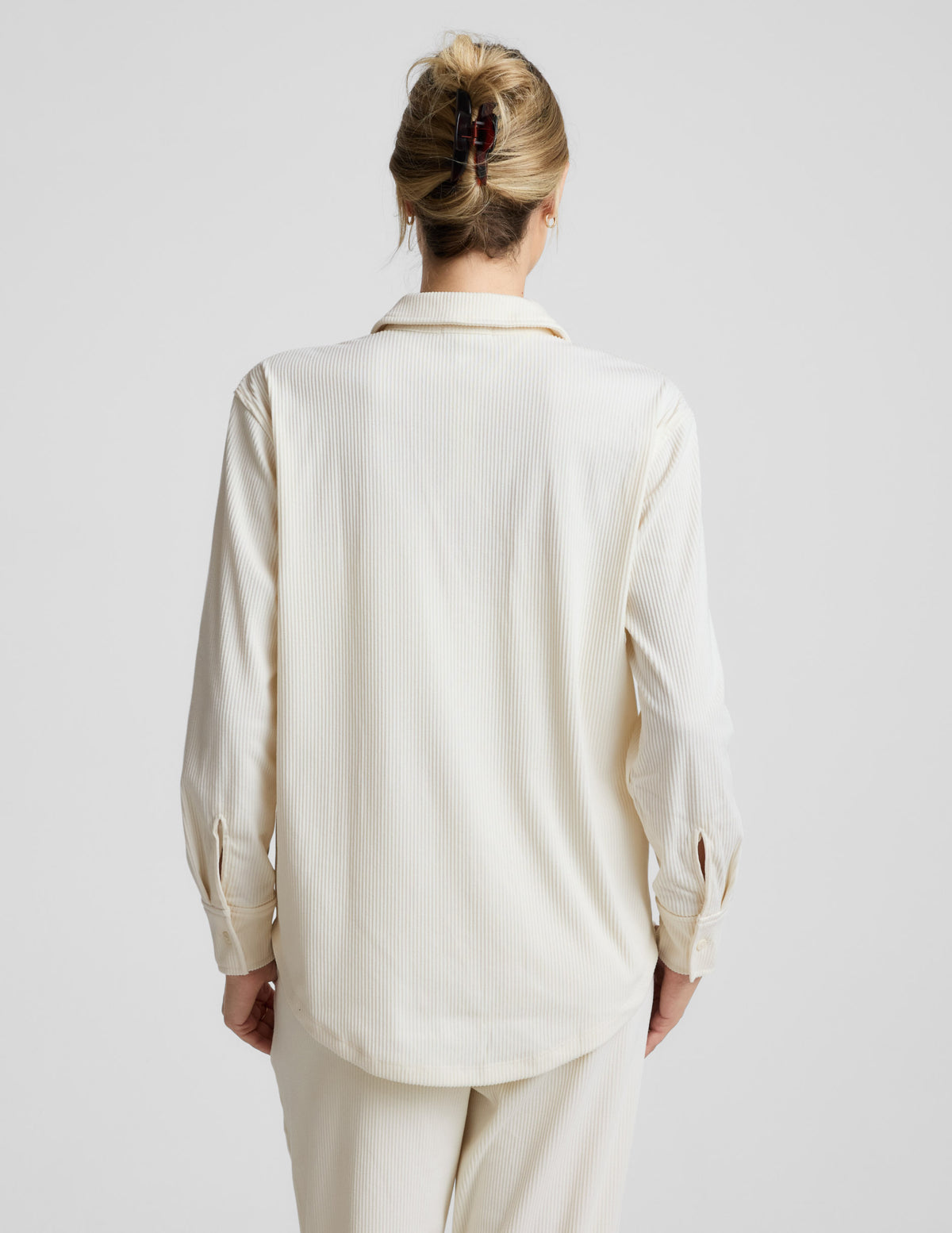 Breathe Easy Comfort Cord Button Up | Beyond Yoga