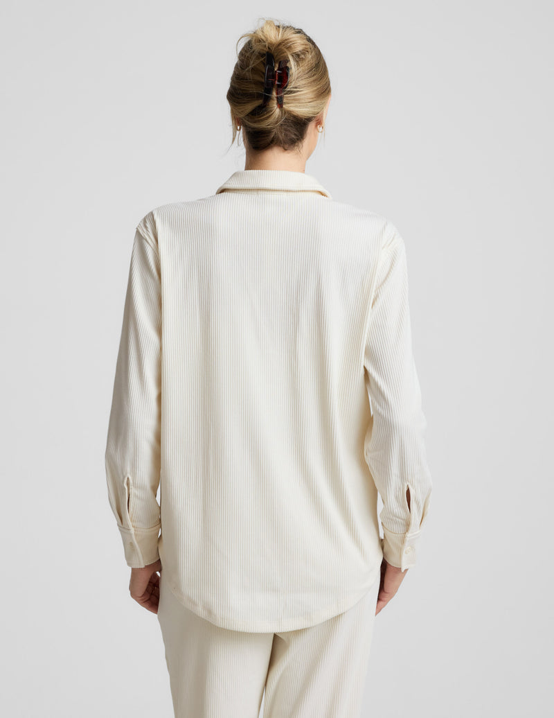 Breathe Easy Comfort Cord Button Up