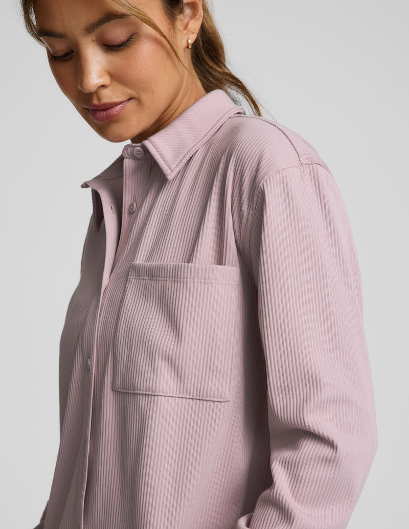 Breathe Easy Comfort Cord Button Up