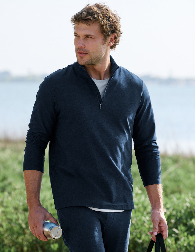 Spacedye™ Terrain Men's Quarter Zip Pullover