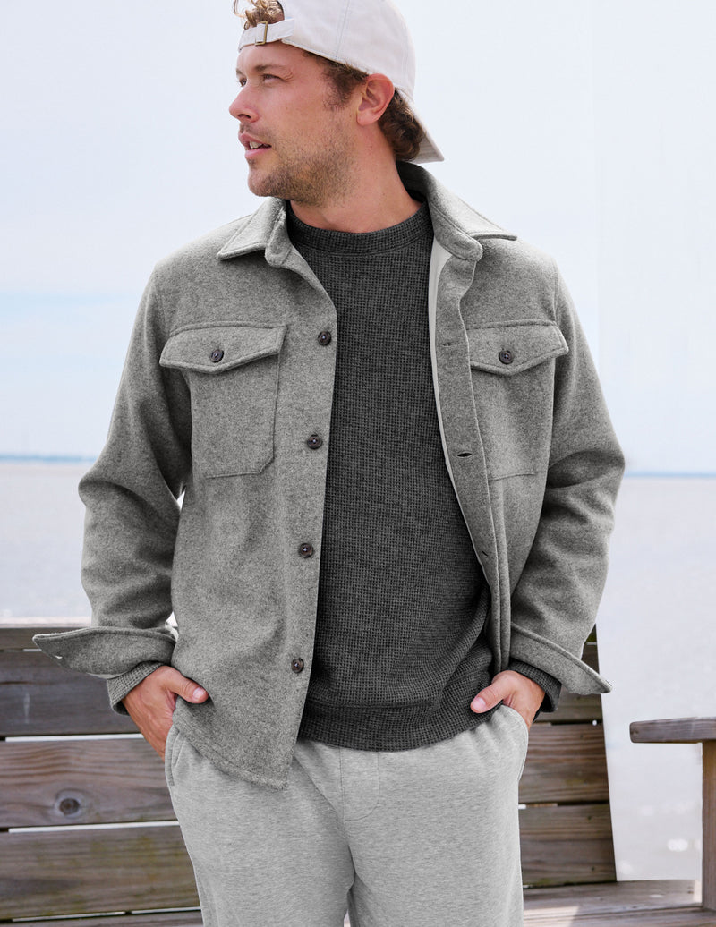 Day to Night Wool Men's Shirt Jacket