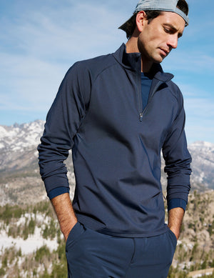 Pacer Fleece-Backed Men's Quarter Zip Pullover