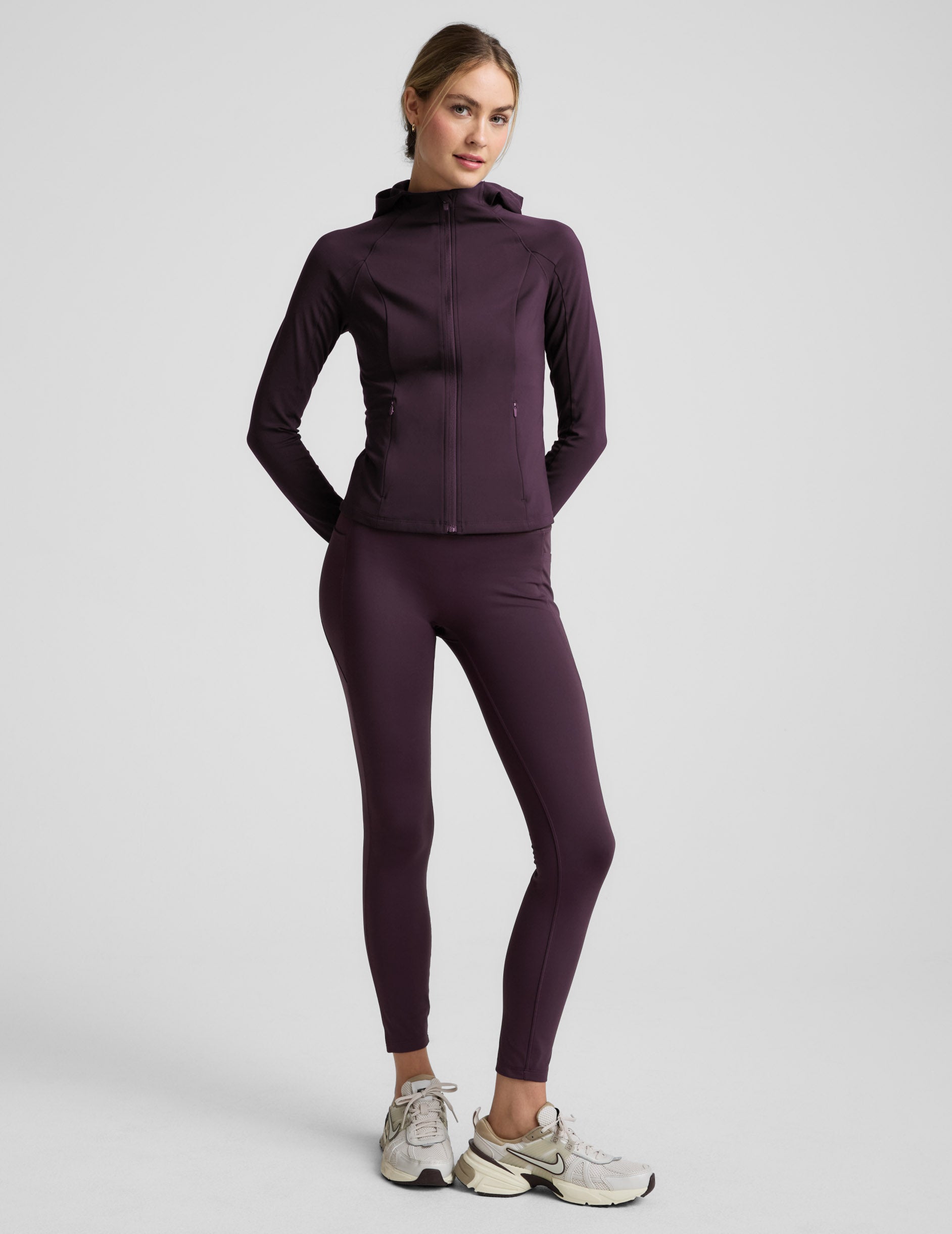 Pacer Fleece-Backed Full Zip Jacket | Beyond Yoga