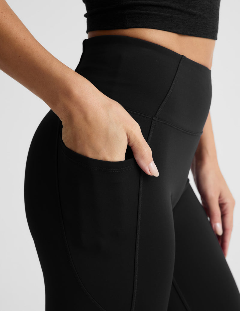 Pacer Fleece-Backed Zip Pocket Full Length Legging