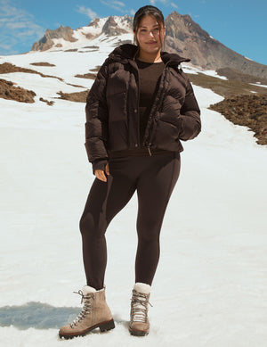 Pacer Fleece Zip Pocket Full Length Legging