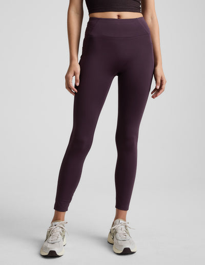 Pacer Fleece-Backed Zip Pocket Full Length Legging