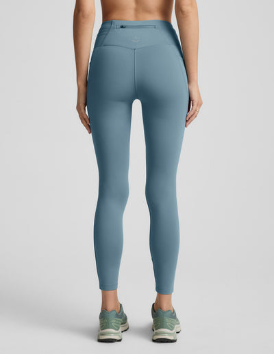 Pacer Fleece-Backed Zip Pocket Full Length Legging