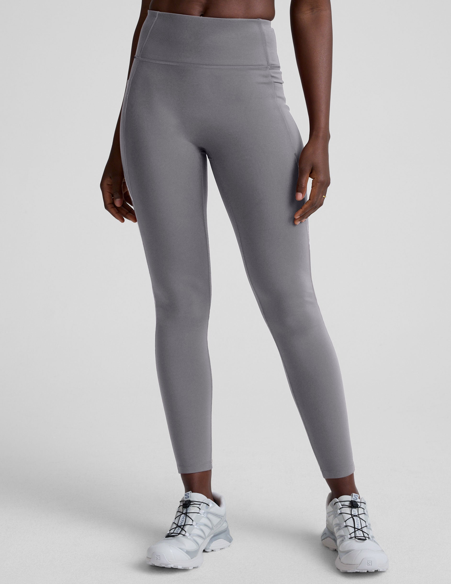 Pacer Fleece-Backed Zip Pocket Full Length Legging | Beyond Yoga