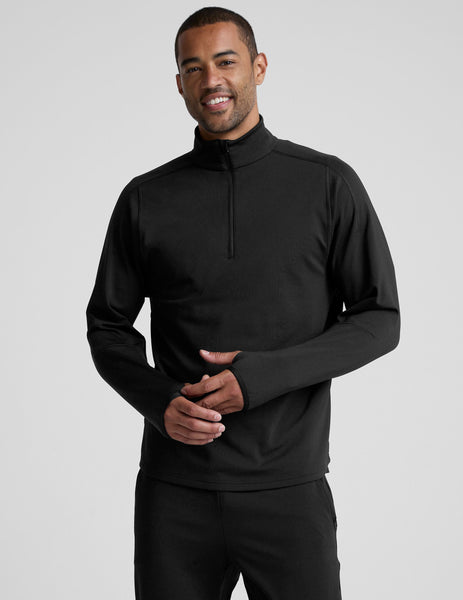 Pacer Fleece-Backed Quarter Zip Men's Pullover | Beyond Yoga