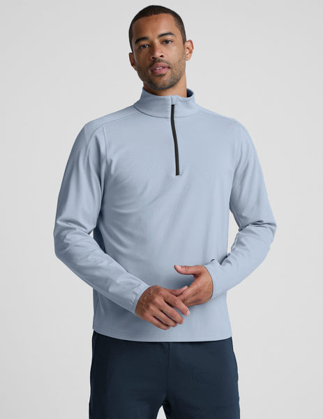 Pacer Fleece-Backed Quarter Zip Men's Pullover | Beyond Yoga