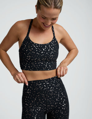 Black Gold Mini Moons SoftShine High Waisted Midi Legging