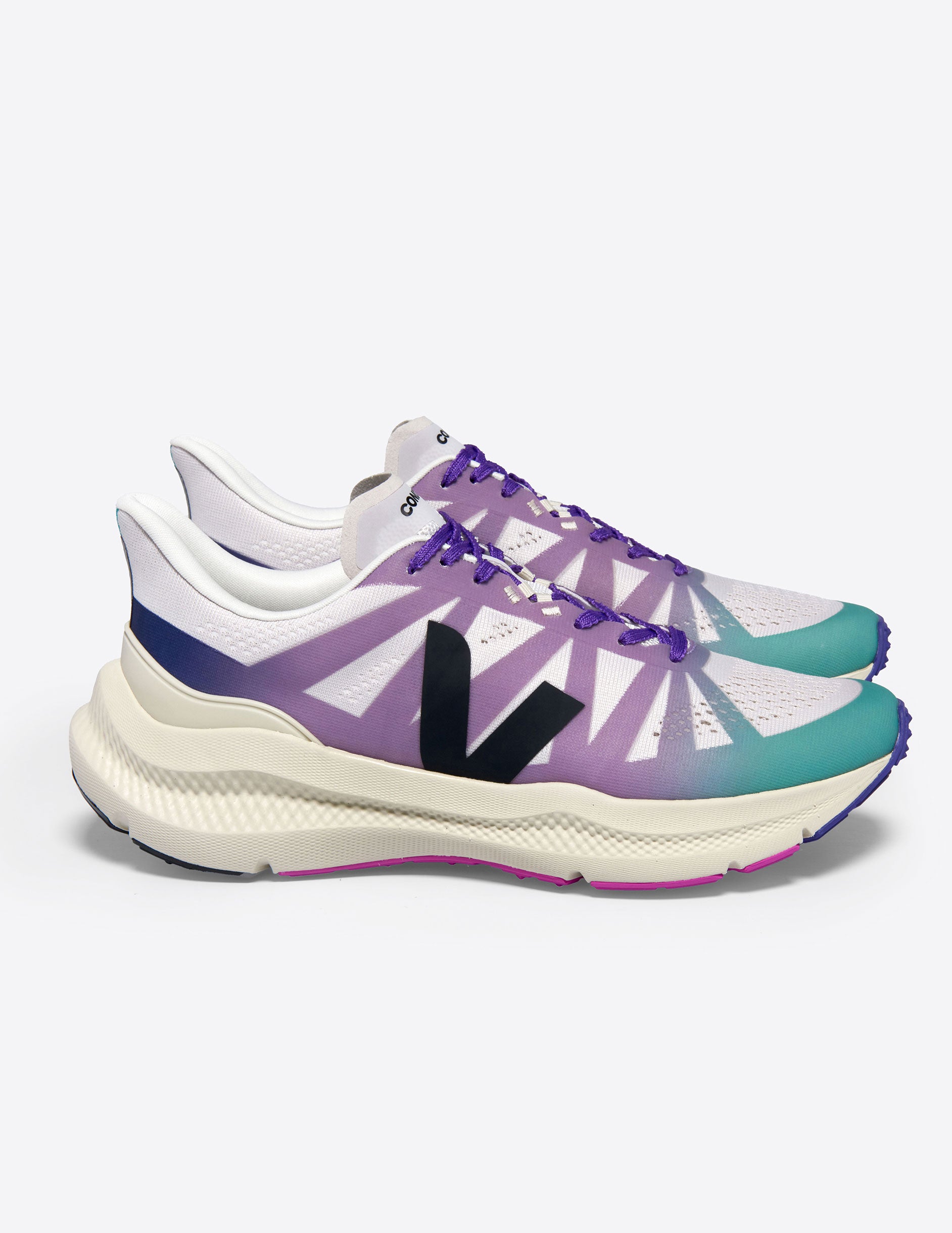 purple and blue veja sneaker